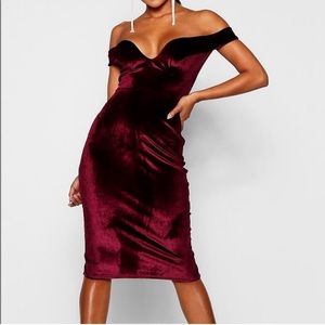 Sultry Red Velvet Dress!